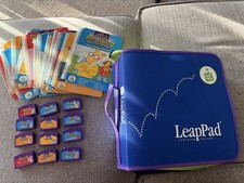 LeapPad Learning Large Lot w 12 Matching Books & Cartridges Tested Complete picture