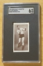 Jack Dempsey 1938 Churchman’s Cigarettes Boxing Personalities #12 SGC 6 EX-NM picture