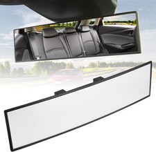 Shatterproof 12 Inch Wide Angle Rear View Mirror - Safety & Easy Installation picture