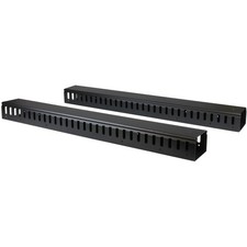 StarTech 40U Vertical Cable Manager, Finger Ducts, 2-Pack 3ft (CMVER40UF) picture