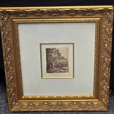 Paul Cezanne Etching Landscape at Auvers 1873, Printed by Bernheim Jeune, Paris picture
