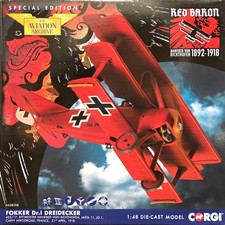 Corgi AA38308 Fokker Dr.1 Dreidecker Manfred Von Richthofen Red Baron 1:48 picture