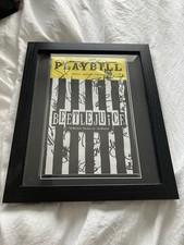 Beetlejuice The Musical Original Broadway Cast Signed Playbill 2019 - Framed picture