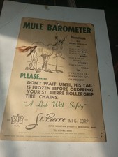 Vtg St. Pierre Manufacturing Corp Worcester  Massachusetts Grange  Ad hanger picture