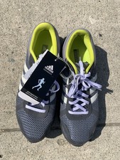 adidas Marathon 10 W G09494 Gray Black Green Mesh Lace-Up Running Shoes picture