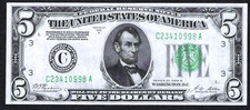 1928-B $5 PHILADELPHIA ~ PAYABLE IN GOLD ~ GEM CRISP UNCIRCULATED A LOVELY NOTE picture