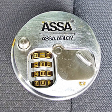 ASSA ABLOY ASSA 4-Dial Resettable Steel Combination Padlock, Outdoor picture