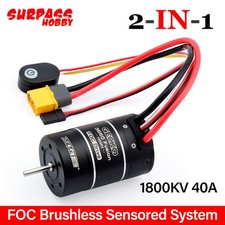SURPASS HOBBY 2IN1 3660 1800KV Brushless Sensored Motor 40A ESC for 1/10 RC Car picture