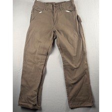 Dickies Mens Relaxed Fit Duck Carpenter Pants Brown Workwear 32x30 Canvas picture