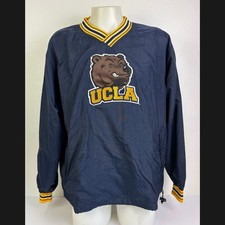 Champion UCLA Bruins Windbreaker Jacket Men's L Navy Pullover Embroidered Y2K picture