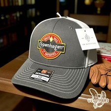 Vintage Retro Copenhagen Small Logo Embroidered Patch Richardson 112 Trucker Hat picture