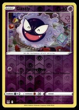 Gastly 64/196 Pokemon Card Lost Origin Common 40 HP Rev Holo Lightly Played LU picture