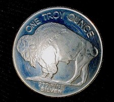 1 Troy Ounce .999 Silver. Buffalo/Indian Head picture