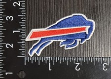 BUFFALO BILLS NFL FOOTBALL IRON ON EMBROIDERED PATCH, RULER IN PHOTO picture