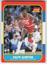 1986-87 Fleer #97 Ralph Sampson BASKETBALL Houston Rockets picture