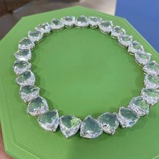 Swarovski Ortyx Necklace - Luxurious Large White Triangular Crystal Statement picture
