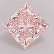CERTIFIED 2.07 Carat Natural pink Diamond Princess Cut LOOSE VVS1/ 7 mm picture