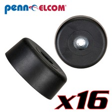 Sixteen Pack Penn Elcom F1686 Rubber Cabinet Foot 1.57