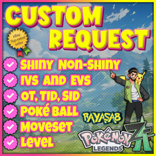 🎮 Custom Pokemon Request | Legends ZA | Shiny / Non-Shiny | Ball • Level • OT • picture