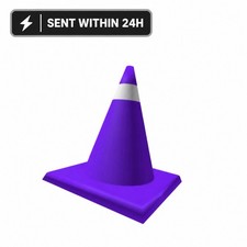 R0BLOX PURPLE TRAFFIC CONE TOY CODE | SENT IN EBAY MESSAGES picture