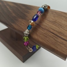 Vtg Artisan Beaded Colorful Bracelet picture