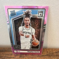Panini 2024-25 Donruss Optic Rated Rookie Stephon Castle Pink Prizm #254 picture