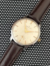 ZENITH STELLINA Manual Winding Watch Vintage Mens Beige Dial 8869860 picture