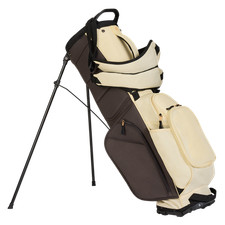 TaylorMade Flextech No Logo '25 Cream Brown Stand Golf Bag picture
