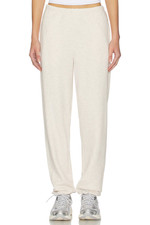 SKIMS Cotton Fleece Classic Jogger Oatmeal Heather Size L (NWT) picture