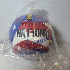 Vintage MLB National League Fotoball Souvenir Baseball 1998 W/Cube picture