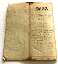 Indenture 1882 Edwin S Cox Frankford Philadelphia Moses Boyer Signed Landis NJ picture
