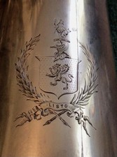 1873 K&R SF Cal Coin Silver Beaker 1st USN Intelligence Officer ONI  TBM MASON picture