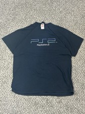 PlayStation Vintage 2000s Console Logo T-Shirt Rare Y2K Tee picture