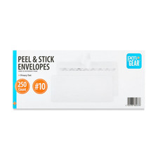 Self Sealing Letter Envelopes 250 #10 Security Business Peel Strip White Mail picture