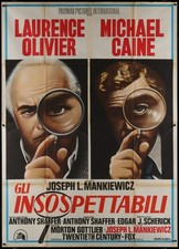 Sleuth 1972 55x79 Italian Original Movie Poster Laurence Olivier Michael Caine picture