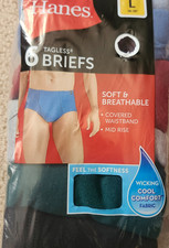 Hanes Men's - Size L 36-38 - 6-Pack 100% Cotton MULTI COLOR TAGLSESS & DAILY SHI picture