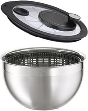 Rosle 15695 Stainless Steel Large Salad Spinner with Glass Lid picture