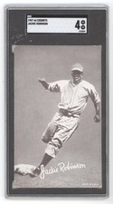 JACKIE ROBINSON 1947 EXHIBITS DODGERS SGC 4 Q1887 picture
