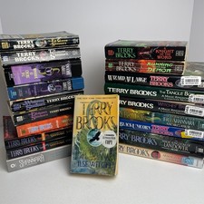 Massive Terry Brooks Lot - VTG to Modern (20 Books) with an autograph picture