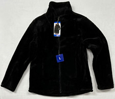 32 Degrees Heat Women's Black Full Zip Jacket w/ Pockets Size L Short Polyester picture