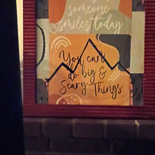 You Can Do Big & Scary Things Quote Print, Inspirational Vertical Art and frame picture