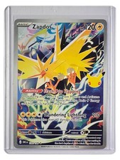Pokemon TCG Zapdos 133/128 30th Celebration Illustration Rare Holo Full Art NM picture