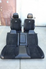 2018-2023 Dodge Challenger Scat Pack Black Suede/Cloth Seat Set - OEM picture