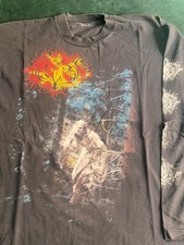 Vintage Naglfar Longsleeve Shirt Vittra 1995 Swedish Black Metal Band Tour Tee picture