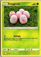 Exeggcute 1/131 Common Forbidden Light Lightly Played Pokemon Card TCG Single picture