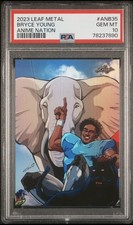 Bryce Young 2023 Leaf Metal Anime Nation /207 Rookie Card PSA 10 RARE POP 6 picture