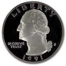 1991-S Washington Quarter Gem Proof picture