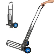 VILOBOS Heavy Duty Hand Truck Dolly Folding Moving Travel Cart Adjustable Handle picture