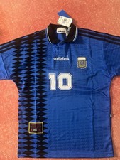 ADIDAS ARGENTINA IS0266 1994 AWAY MARADONA LAST GOAL GREECE 2-Tone XS JERSEY picture