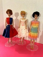 Barbie Vintage Bubble Cut/3 Barbies, Blonde, Brunette And Redhead picture